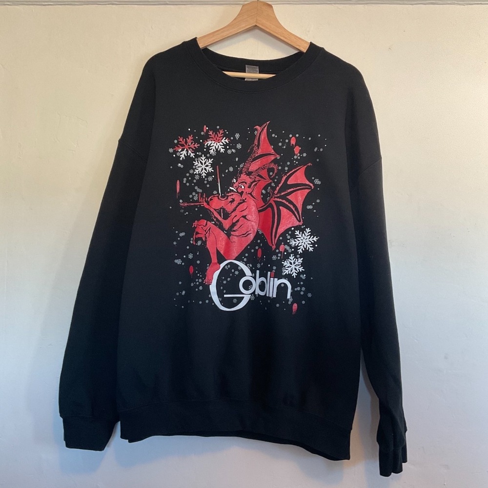 Goblin Gildan Prog Rock Pullover Sweatshirt Snowflake VERY Rare XL